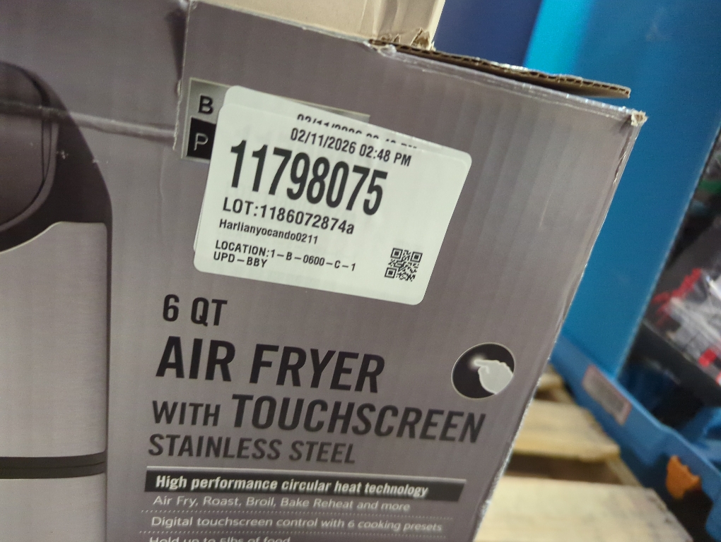 Bella PRO - 6-qt. Touchscreen Air Fryer - Stainless Steel