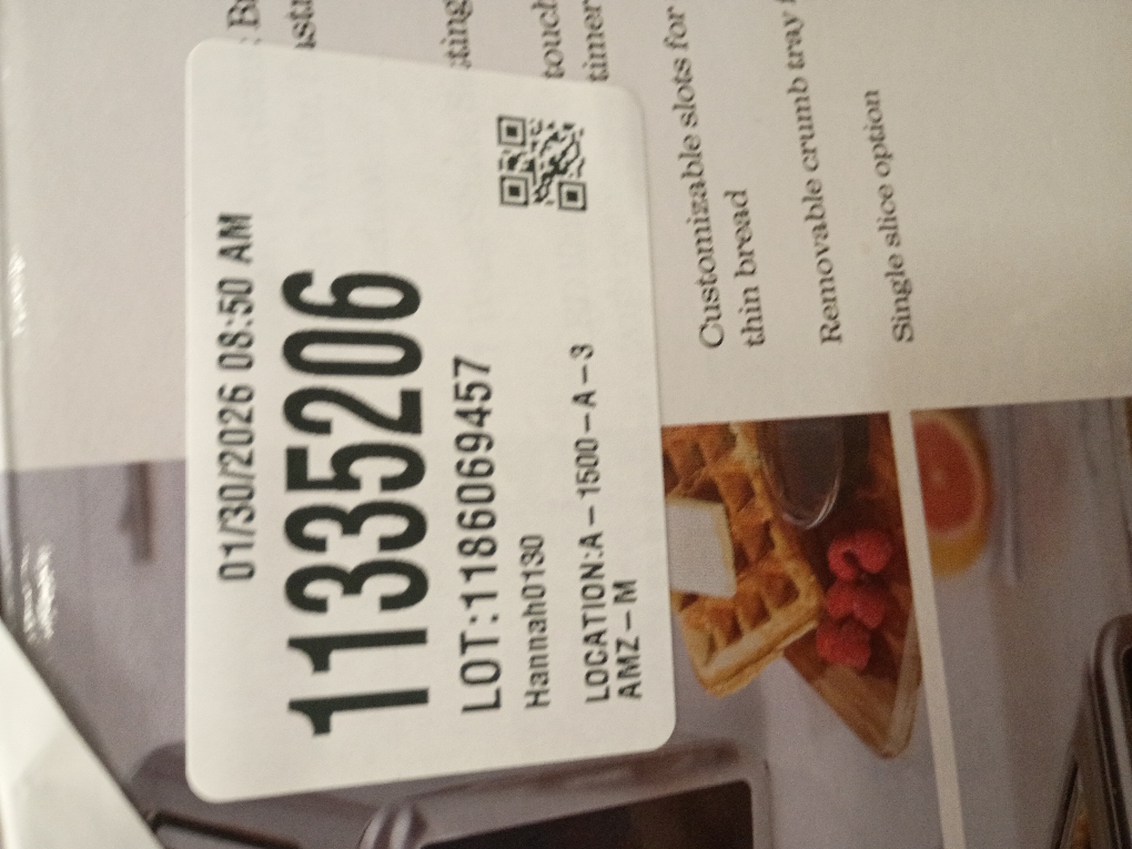 Sur La Table 2-Slice Touchscreen Toaster - Digital LED Display with 7 Browning Levels, Wide Slots for Bagels, Bread & More, Removable Crumb Tray, Safe Kitchen Appliance for Breakfast & Toasted Food