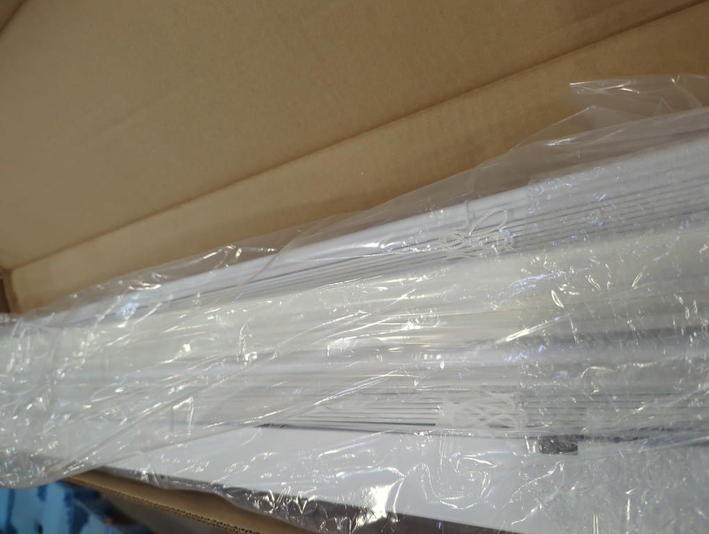 2in White Cordless Faux Wood Blinds