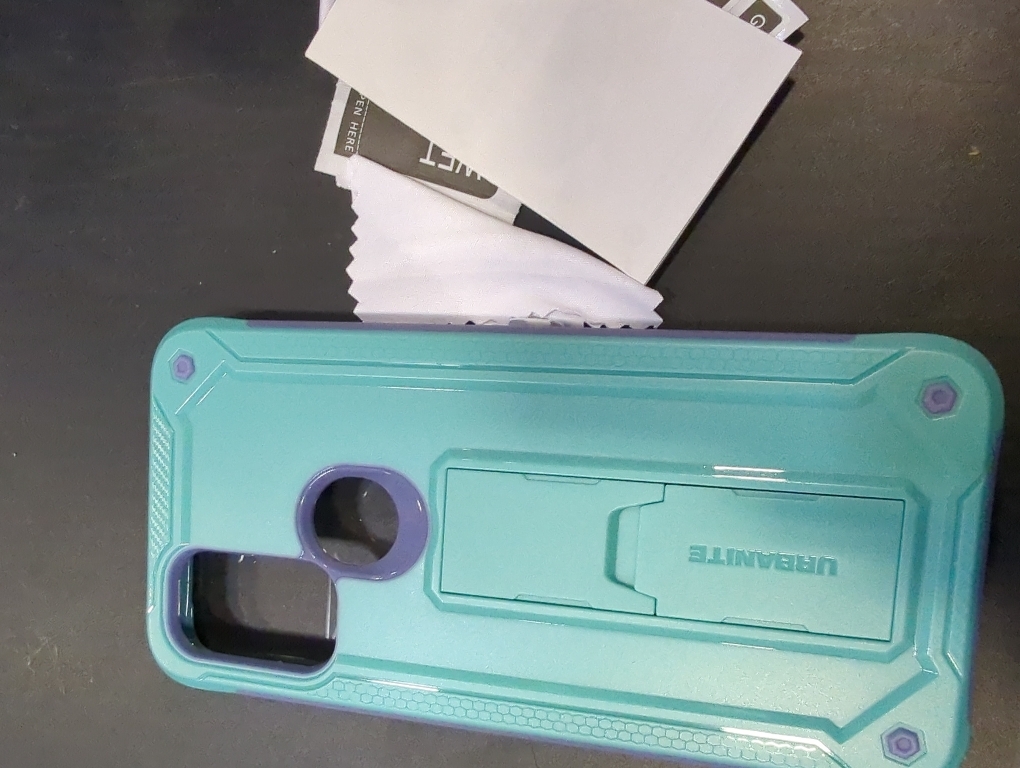 URBANITE for Motorola Moto G Play 2023 Case, Military Grade Rugged Shockproof Protective Cover (Blue and Purple)