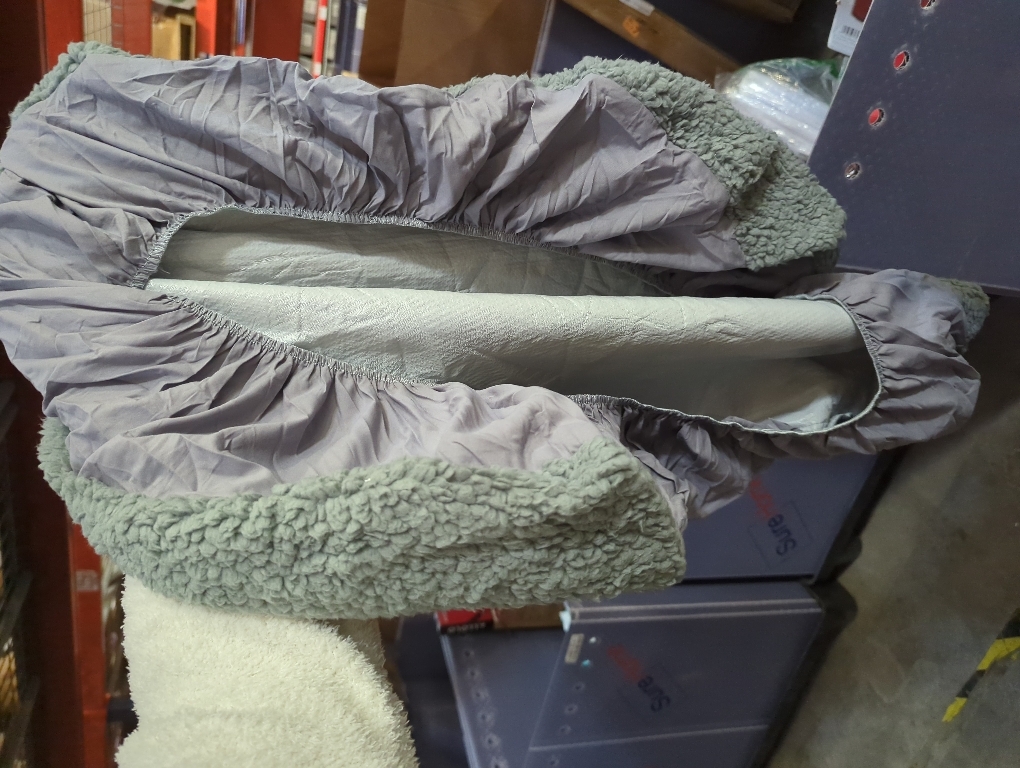 Dog Bed Covers Soft Plush Replacement Washable, Waterproof Pet Bed Liner Grey 36x27 Inches, for Dog/Cat, Cover Only