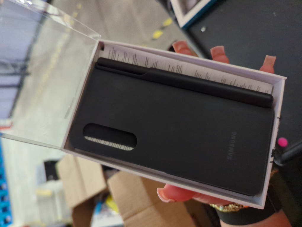 Samsung EF-FF92P - Flip cover for cell phone - black - for Galaxy Z Fold3 5G