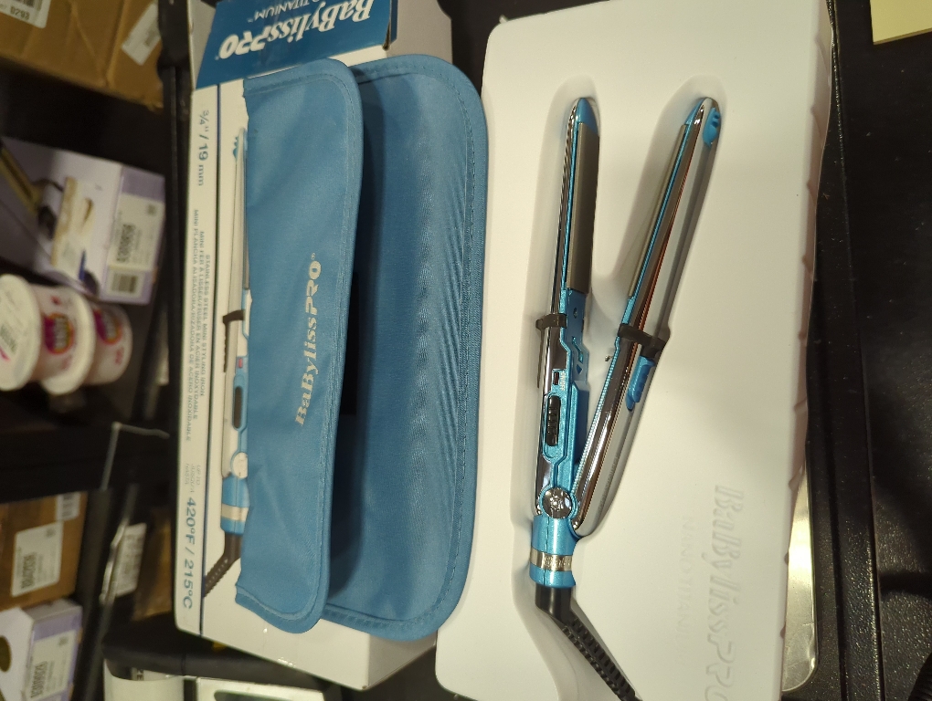 Nano Titanium Prima2000 Ionic Styling Iron, 3/4 stainless steel travel/mini iron, all hair types