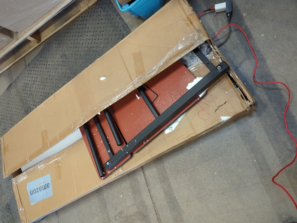 BYMECOST Laptop Desk for Bed, Adjustable Height & Length Laptop Bed Table,Overbed Table with Wheels for King & Queen Size Beds,Rolling Standing Desk,Over Bed Desk for Working Reading Eating