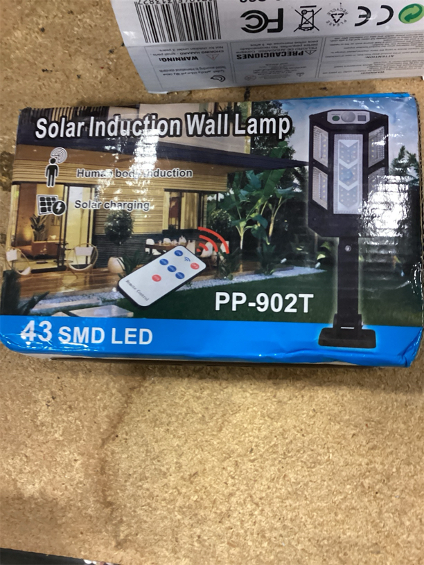 ikaufen LED Solar Wall Light (4PC), IP65 Waterproof Solar Flood Lights Outdoor Motion Sensor with Remote Control, Dusk to Dawn Solar Street Light for Garden Yard Parking Lot