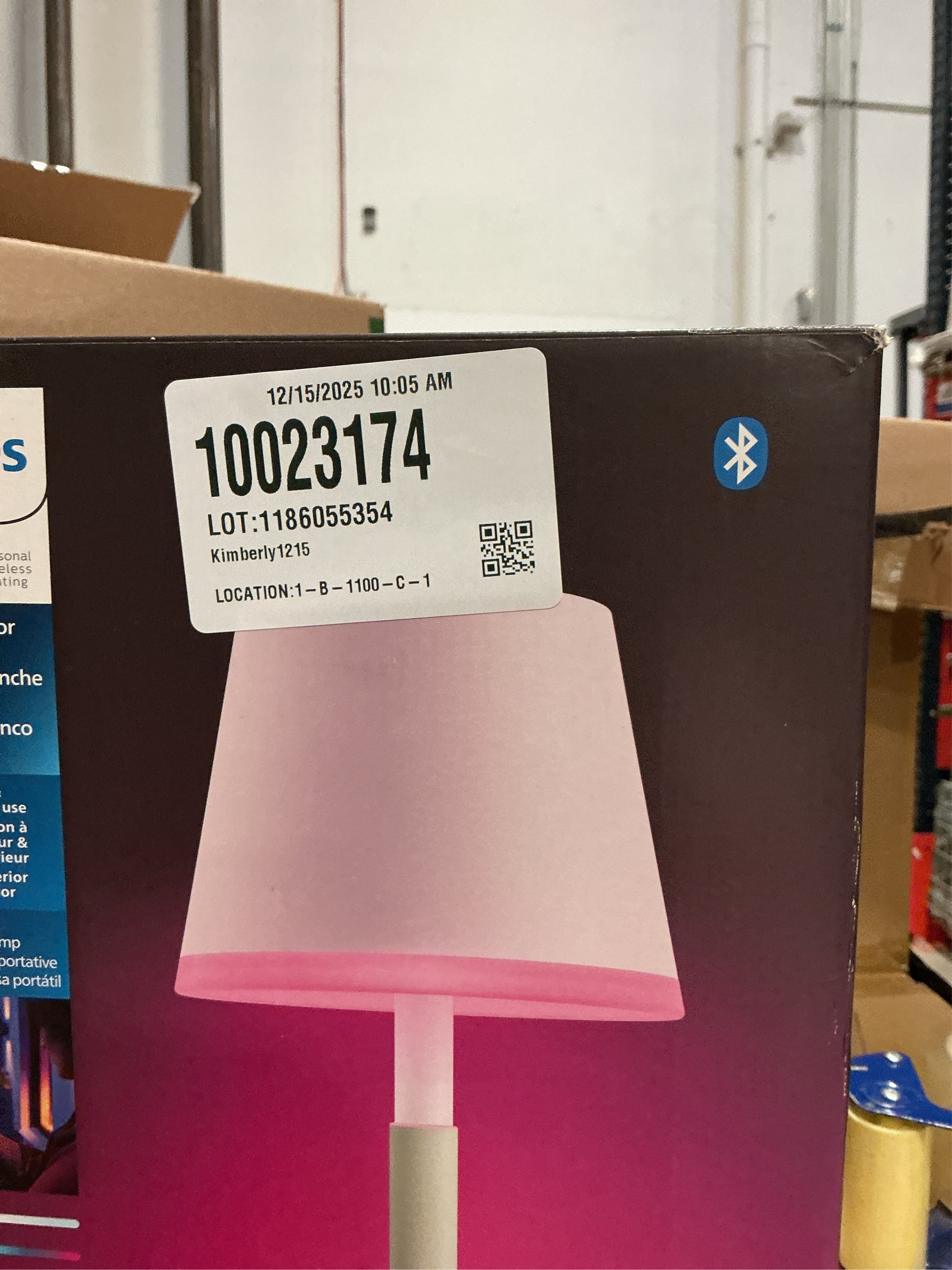 13.78 in. White Indoor/Outdoor White and Color Ambiance Portable Table Lamp (1-Pack)