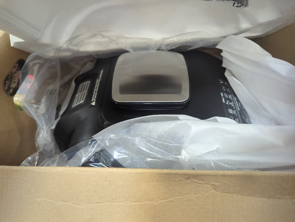 Ninja - Foodi 5-in-1 Indoor Grill with 4-qt Air Fryer, Roast, Bake, & Dehydrate - Stainless Steel/Black