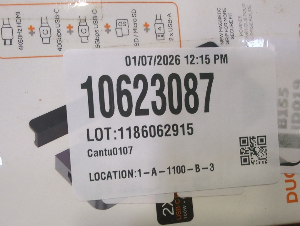 HyperDrive Duo 7-in-2 MacBook USB C Hub — for Mac w/Dual Ports, 4K60Hz HDMI, 40Gbps USB-C 100W Power Delivery, USB-A, SD/MicroSD, Magnetic Mount — (Space Gray)