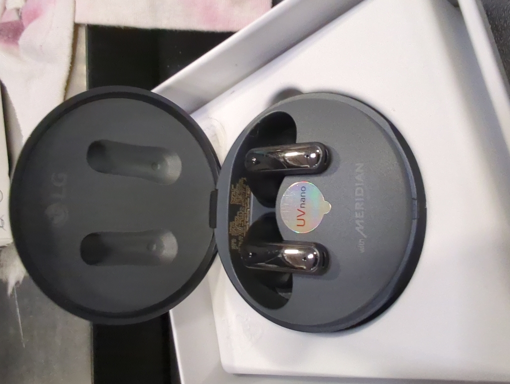 LG TONE Free FP9 Plug and Wireless True Wireless Bluetooth UVnano Earbuds, Black