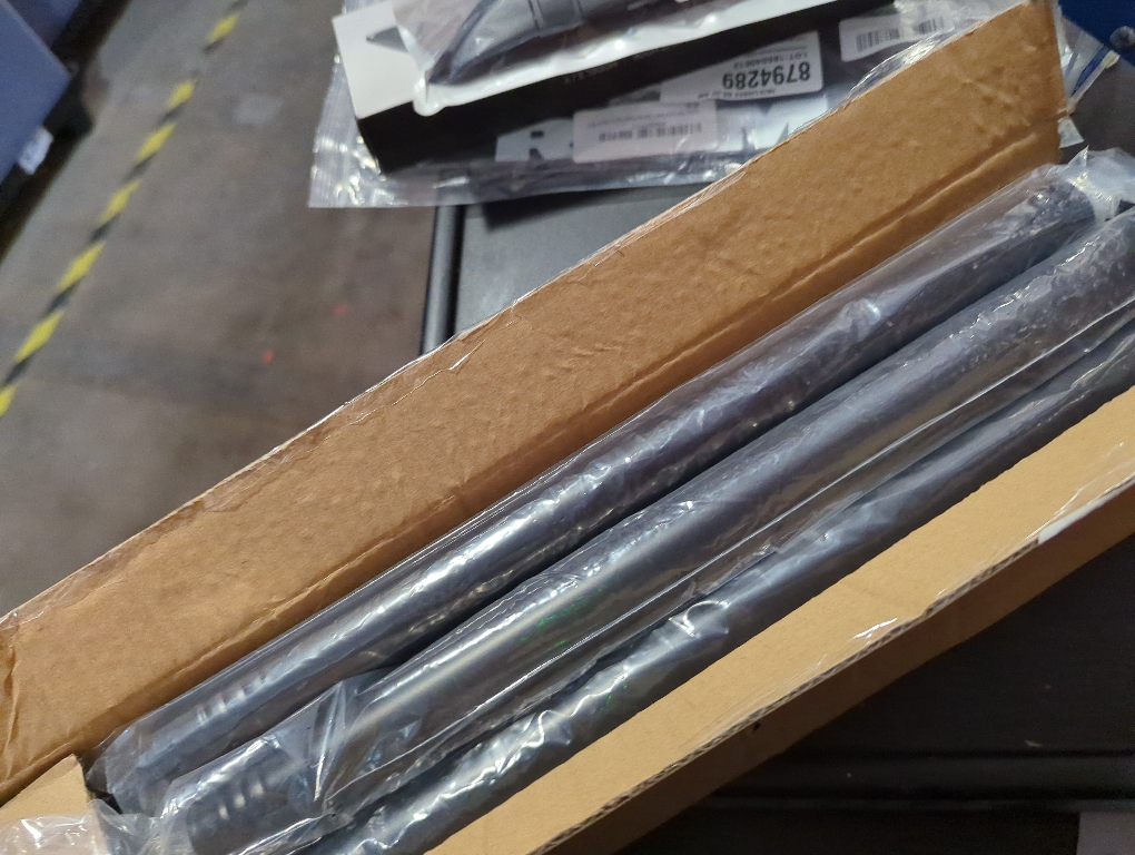 Matte Black Shower Curtain Rod,1 Inch Diameter Stainless Steel Adjustable Spring Tension Rods 32 to 92,with Holders,Anti-Slip,Curtain Rods No Drilling(1 Pack)