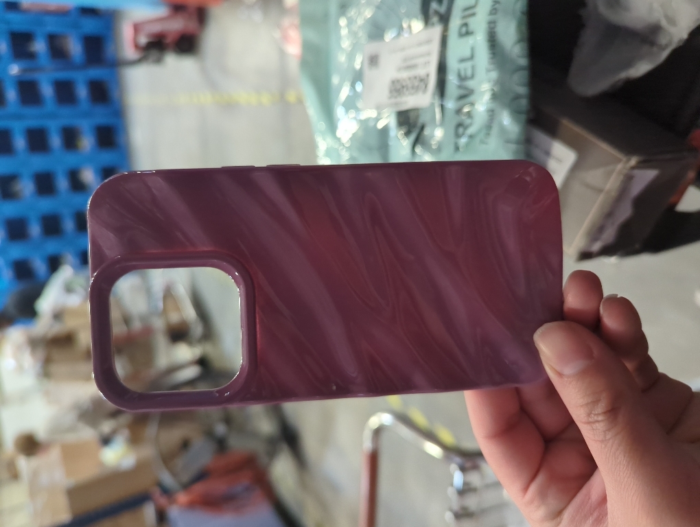 Caseative for iPhone 13 Pro Case,Water Ripple Pattern Curly Wave Shape Soft Phone Case (Purple)