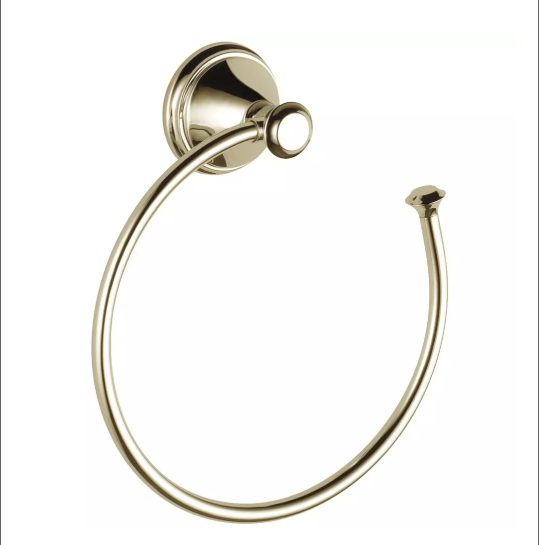 Delta Cassidy Polished Nickel Wall Mount Towel Ring
