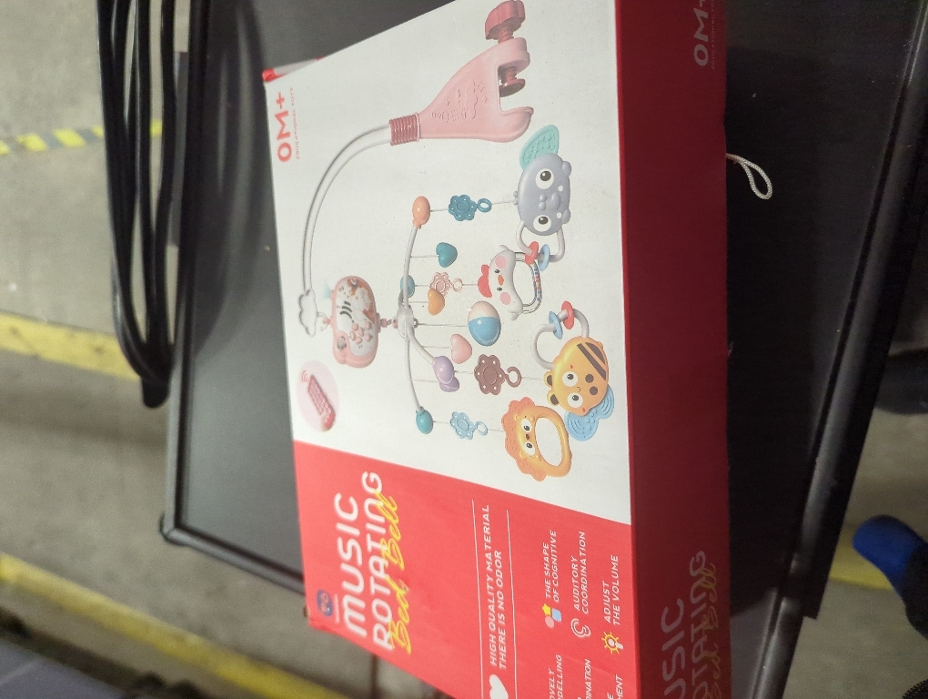 Baby Crib Mobile with Musical, Night Light & Moon Star Projector, Mobile for Crib with Remote Control Timing Function, 360° Rotation Crib Toys for Newborn Infant Boys and Girls(Pink)