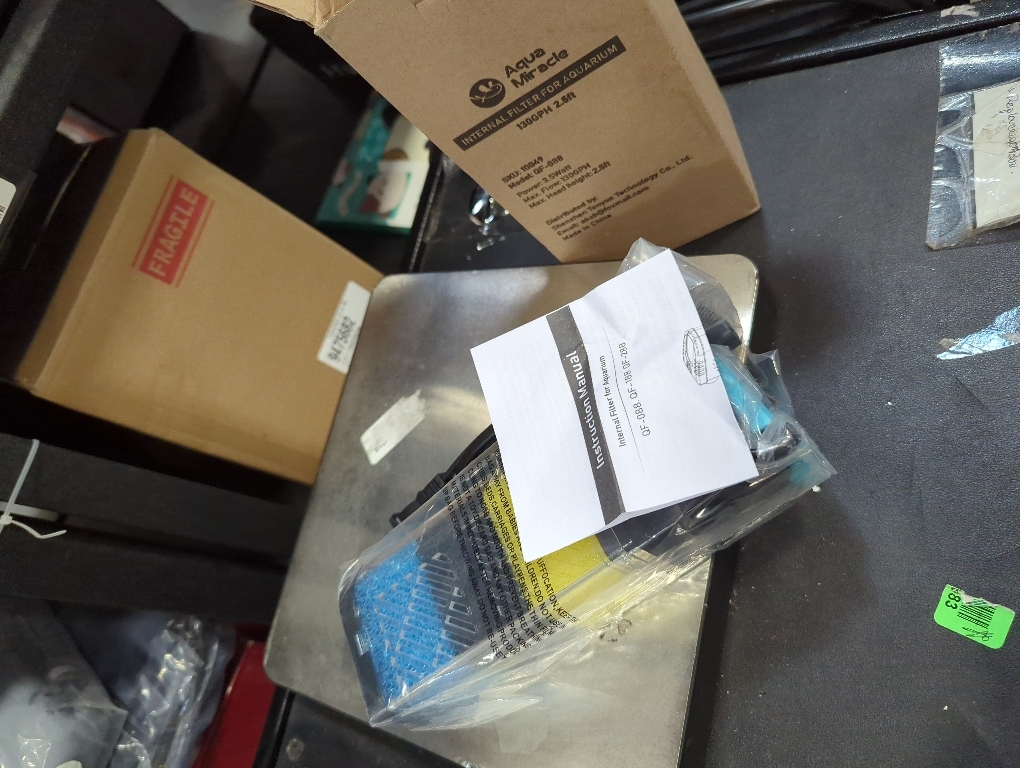 AquaMiracle Aquarium Filter 3-Stage in-Tank Filter Internal Fish Tank Filter Turtle Filter for 10-40 Gallon Fish Tanks with Dual Water Outlet & Aeration