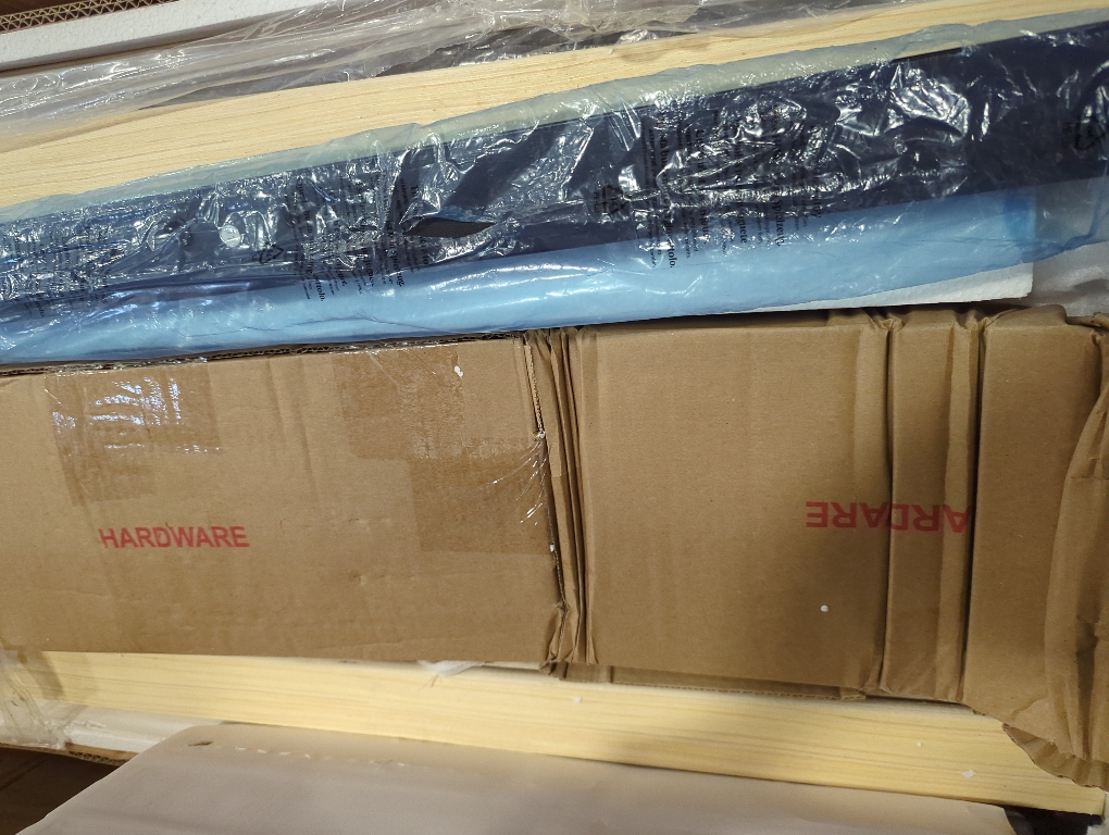 Sherell King Bed Frame Black with Bookcase Storage Headboard and Footboard, LED Lights, Charging Station