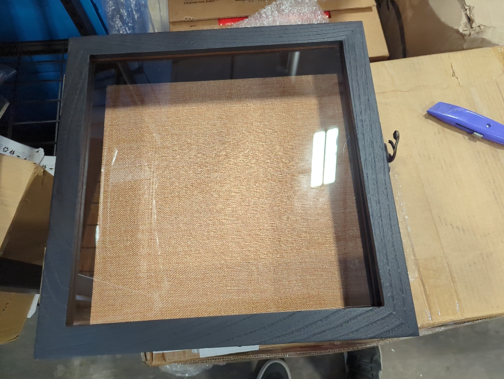 15x15x4 Shadow Box, Exterior Depth 4in Extra Deep Shadow Box Frame for Pictures, Photos and Keepsake(Black)