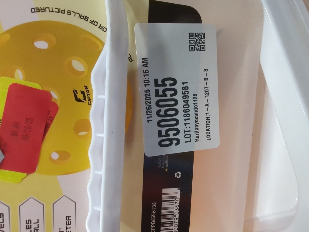 Tourna Strike Bucket of Pickleballs (36 Outdoor Balls), Yellow