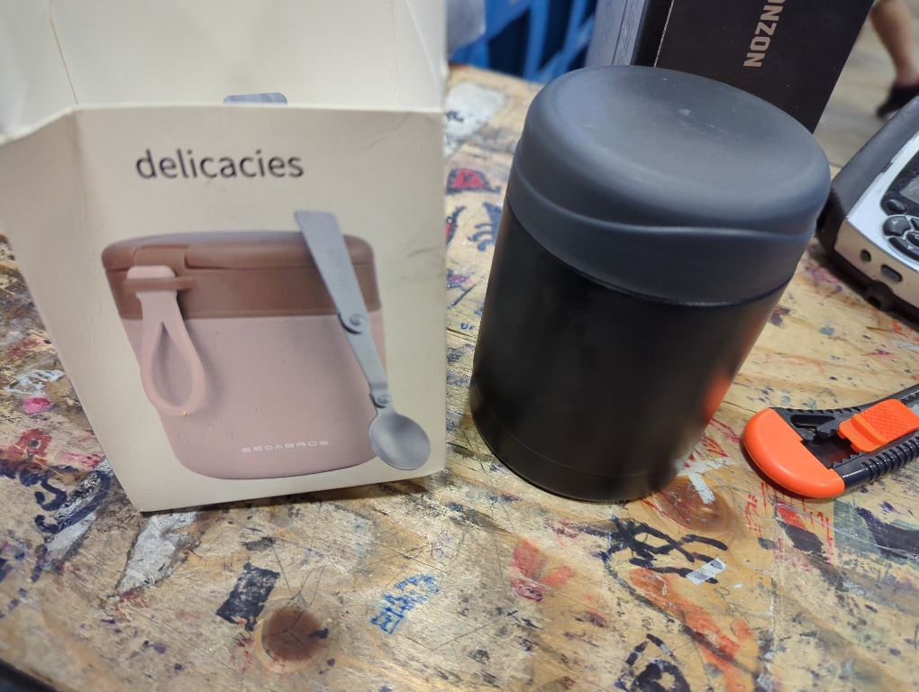 15.2oz Kids Thermos Food Jar – SUS316 Insulated Lunch Container with Handle & Spoon, Leakproof Wide Mouth Food Thermos for Hot & Cold Meals for School Office（Stainless Steel）