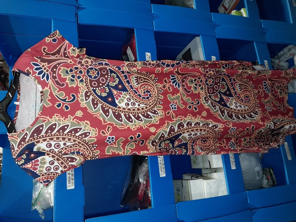 Akivide Women's Boho Floral Maxi Dress Summer Casual Loose Short Sleeve Beach Vacation Dress with Pockets size small