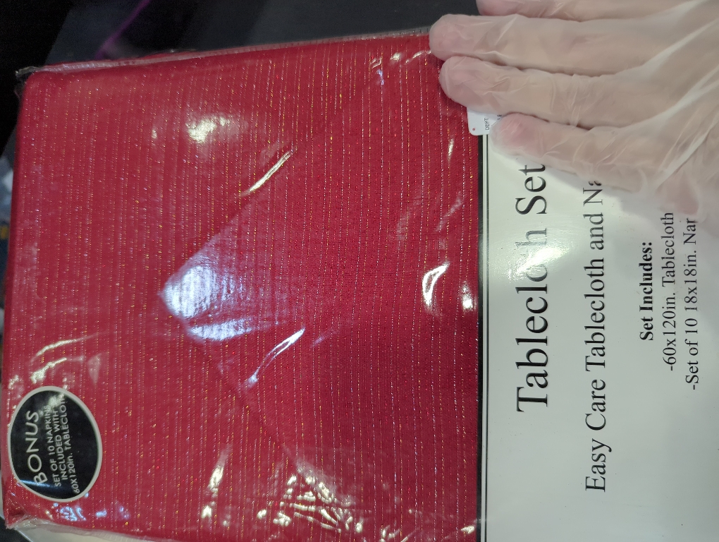 Tablecloth Set With Napkins Red