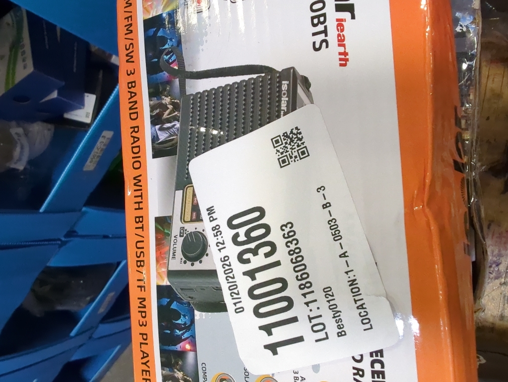 Portable Solar Radio, AM/FM/SW Bands, Digital Speaker with Strong Reception, LED Lights, USB Charging, Detachable Battery for Camping and Mountaineering Outdoor Camping Jogging