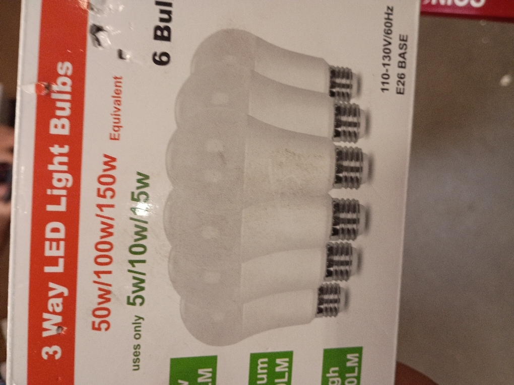 TJBB 6-Pack 3 Way Light Bulbs Soft White 3000K 50 100 150 Watt Equivalent, Perfect for Reading, Standard A19 Indoor Led Bulb, 5/10/15 Watt Energy Efficient Bulb