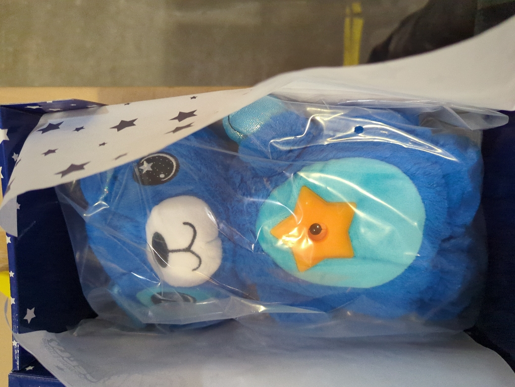 OnTel Star Belly Pup Plush Dog Dream Lites Starry Nights Nightlight Cuddly Blue