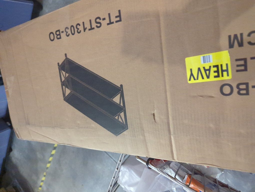 FATORRI Console Table for Entryway, Long Sofa Table with Shelves Under Window, Wood and Metal Hallway Tables for Foyer (55 Inch, Black)