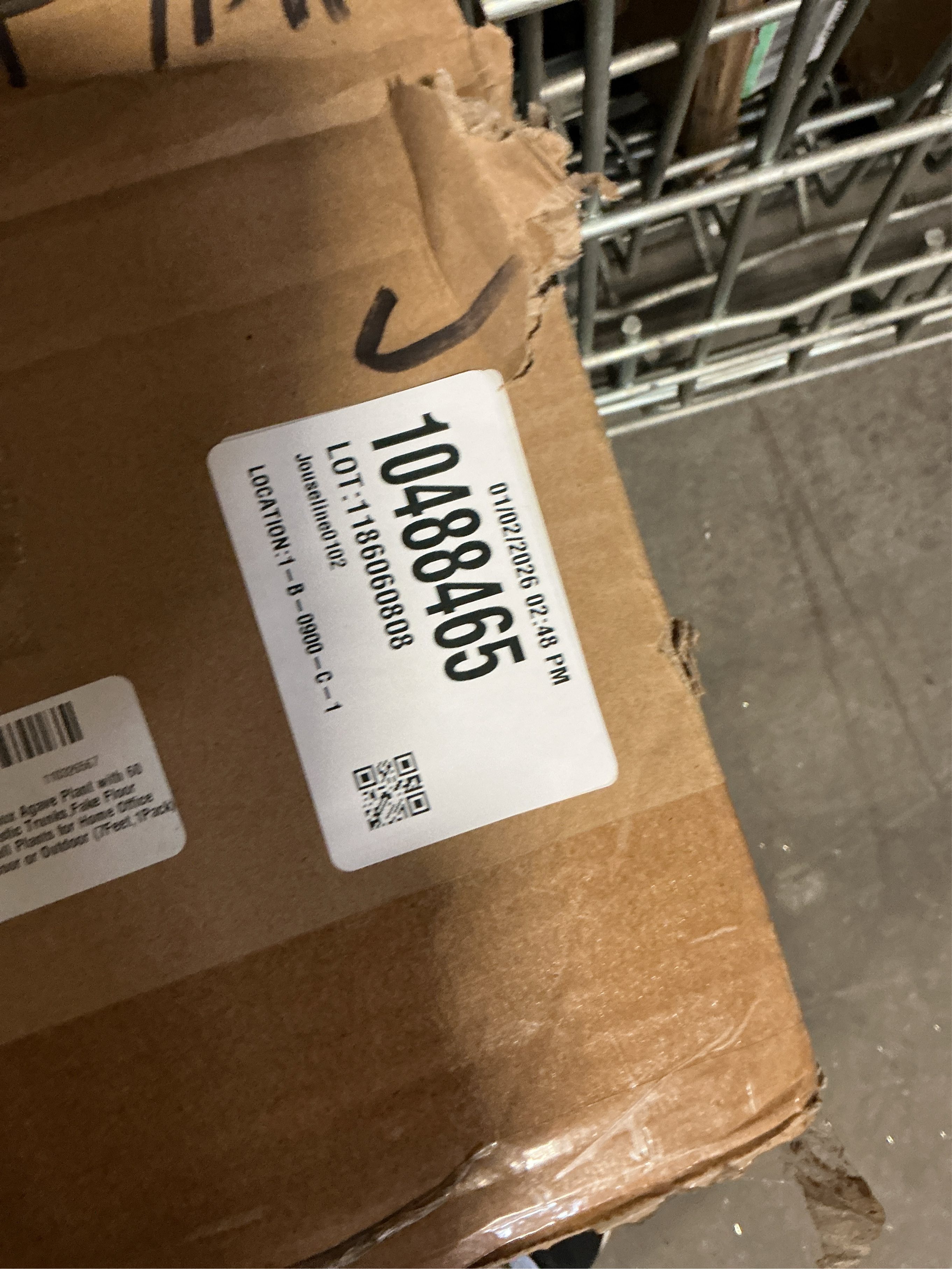 Artificial Tree 7ft Faux Agave Plant with 60 Leaves and 4 Realistic Trunks,Fake Floor Potted Artificial Tall Plants for Home Office Garden Decor Indoor (7Feet,1Pack)