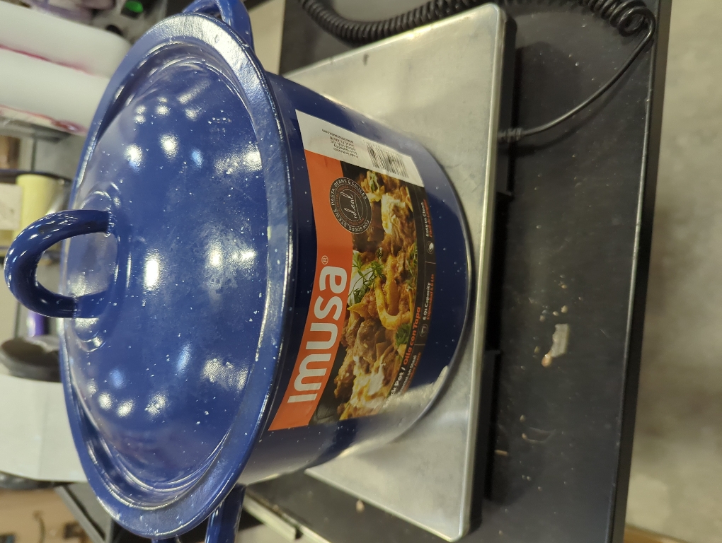 IMUSA Stock Pot w/ Lid in Indigo, Size 7.5 H x 9.85 W in | Wayfair C20666-1063310W