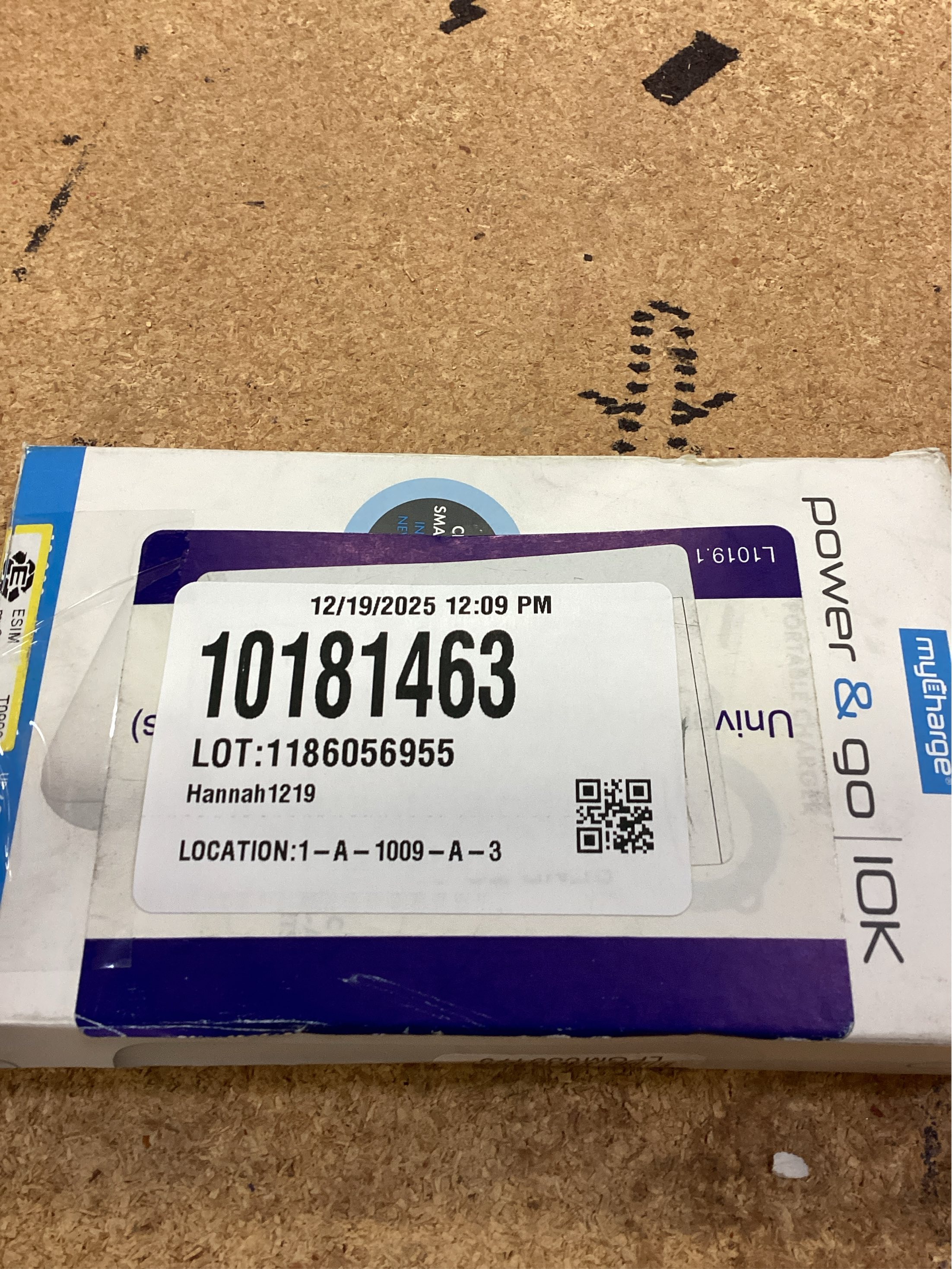 myCharge 10000mAh Power Go Power Bank - White