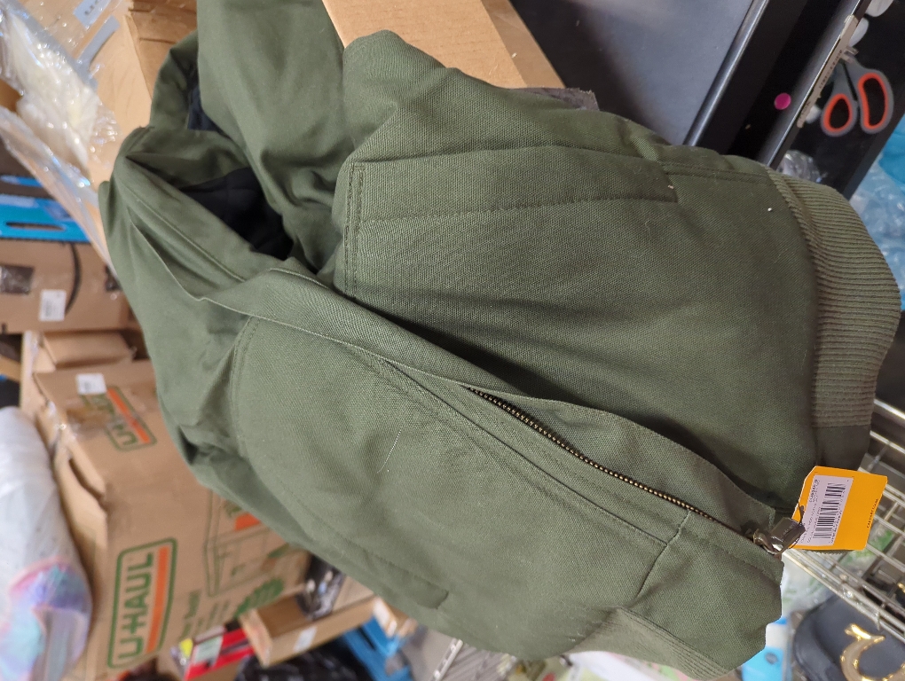 Size L Carhartt Boys' Canvas Insulated Hooded Active Jacket