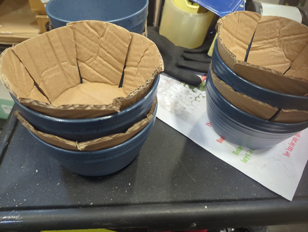 Color blue Gibson - Bee and Willow Milbrook 6 Piece 6 Inch Stoneware Cereal Bowl Set Speckle - Blue