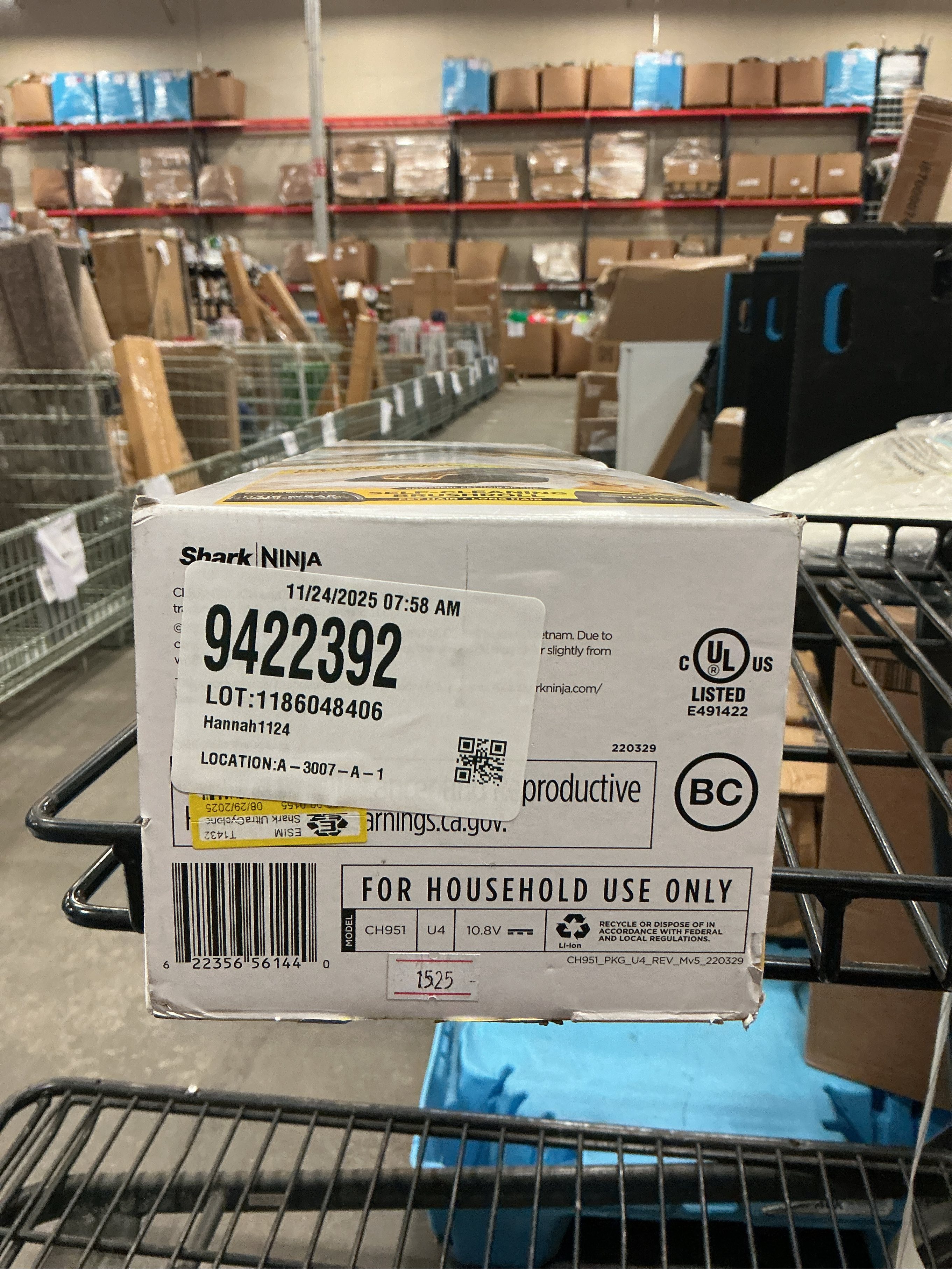 Shark UltraCyclone™ Pet Pro  Cordless Handheld Vacuum in Charcoal