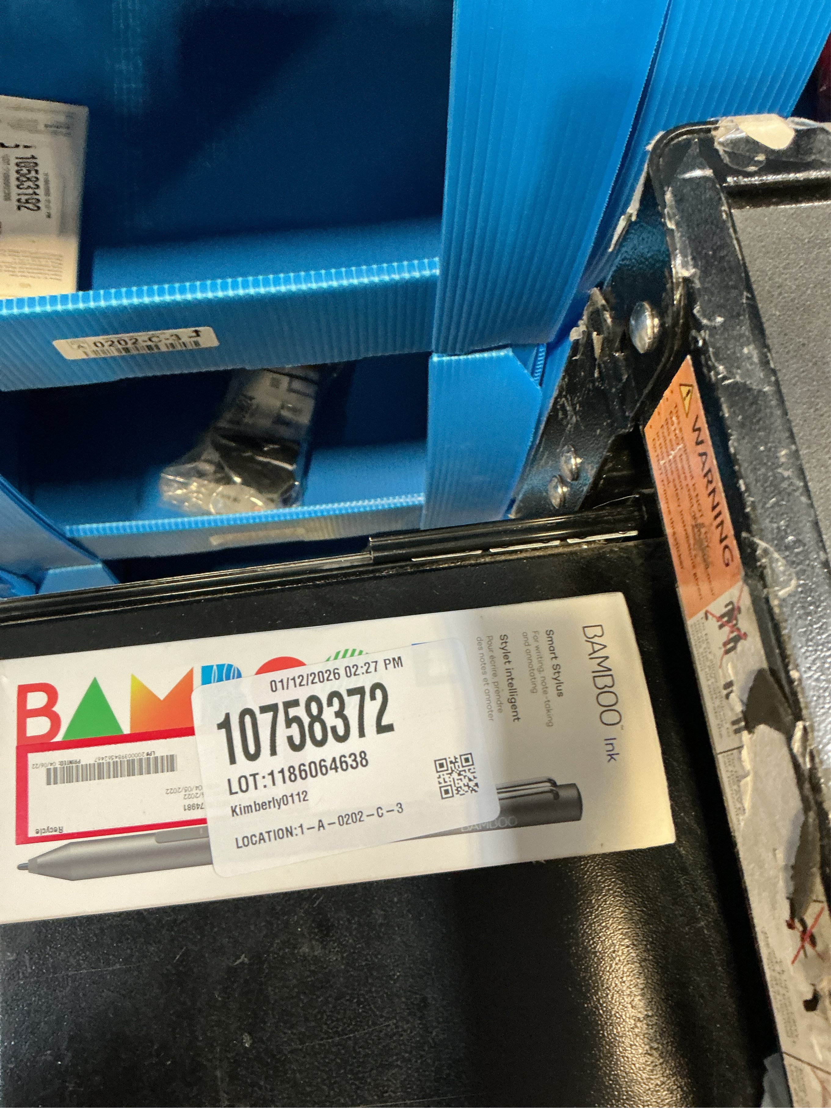 Wacom - Bamboo Ink Smart Stylus for Windows Ink; 2nd Generation - Gray