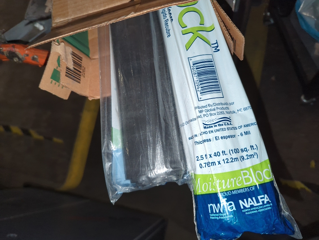 2 PACK MoistureBlock 100 sq. ft. Roll 30 x in. W x 40 x ft. L x 6 mm T Vapor Barrier Underlayment for Wood Laminate and Vinyl