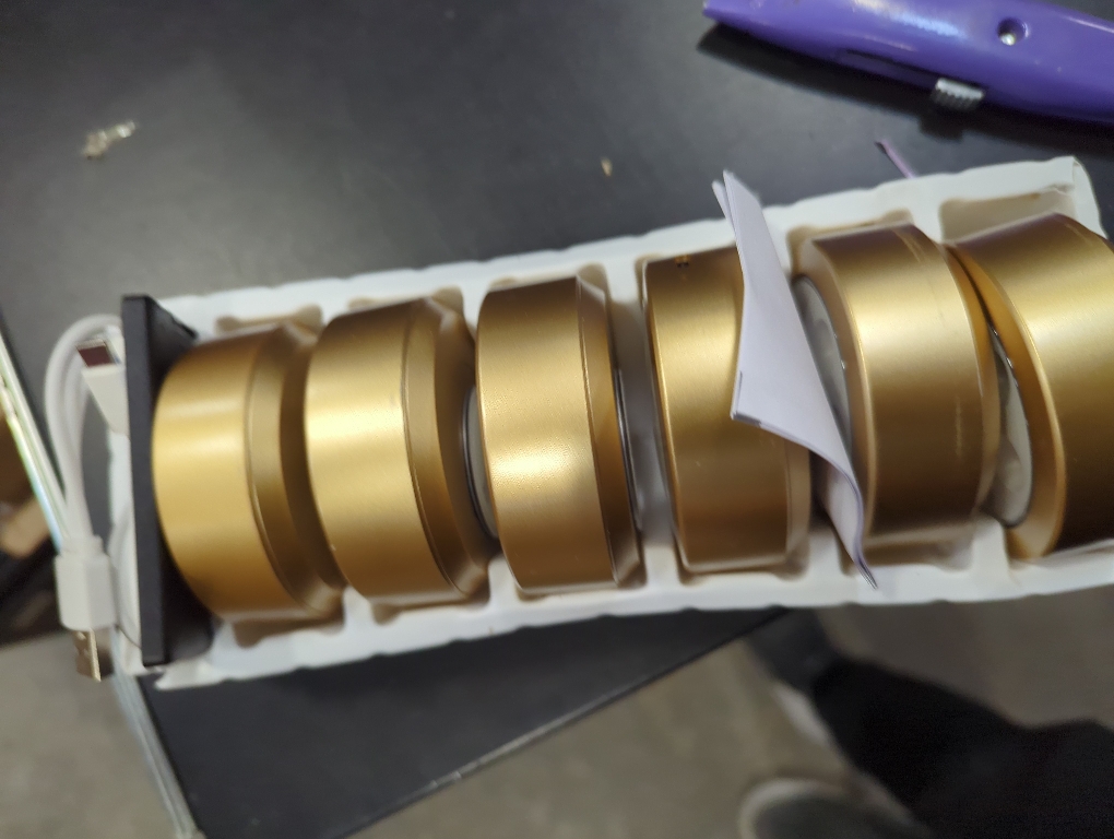 EZ tap LED Disks 6pc