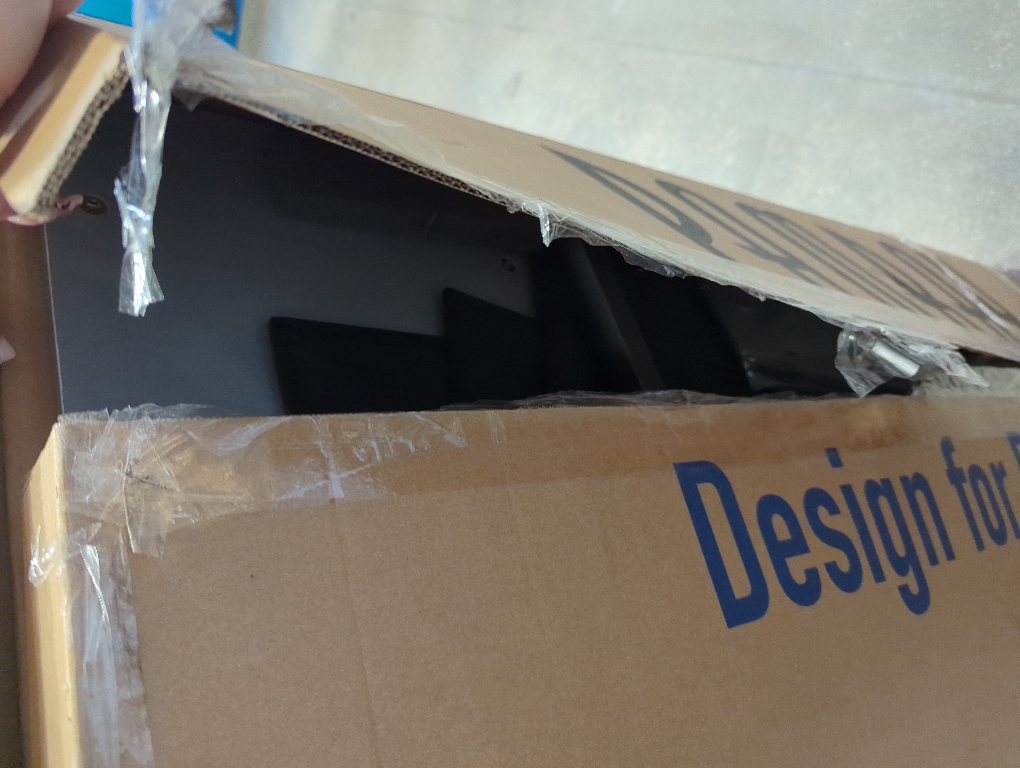 Pamray 47 Inch Computer Desk with 8 Fabric Drawers PC Gaming Desk Home Office Study Work Writing Table for Bedroom Grey