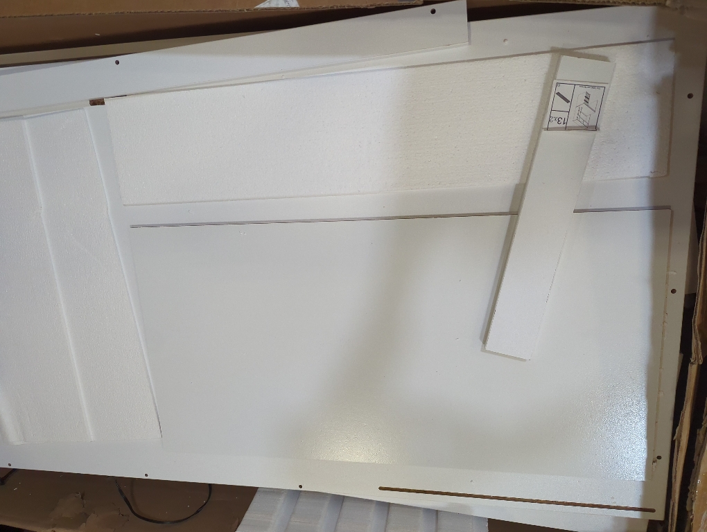White Desk with 2 Drawers and Shelves