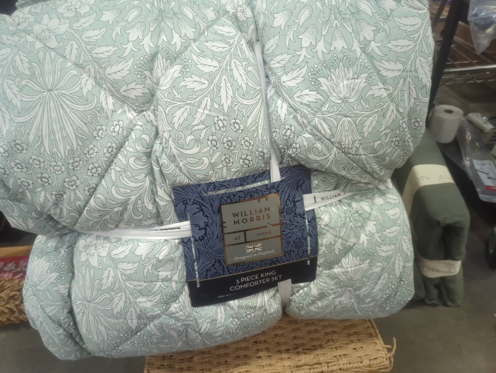 William Morris At Home 3 Piece King Comforter Set Sunflower Seafoam