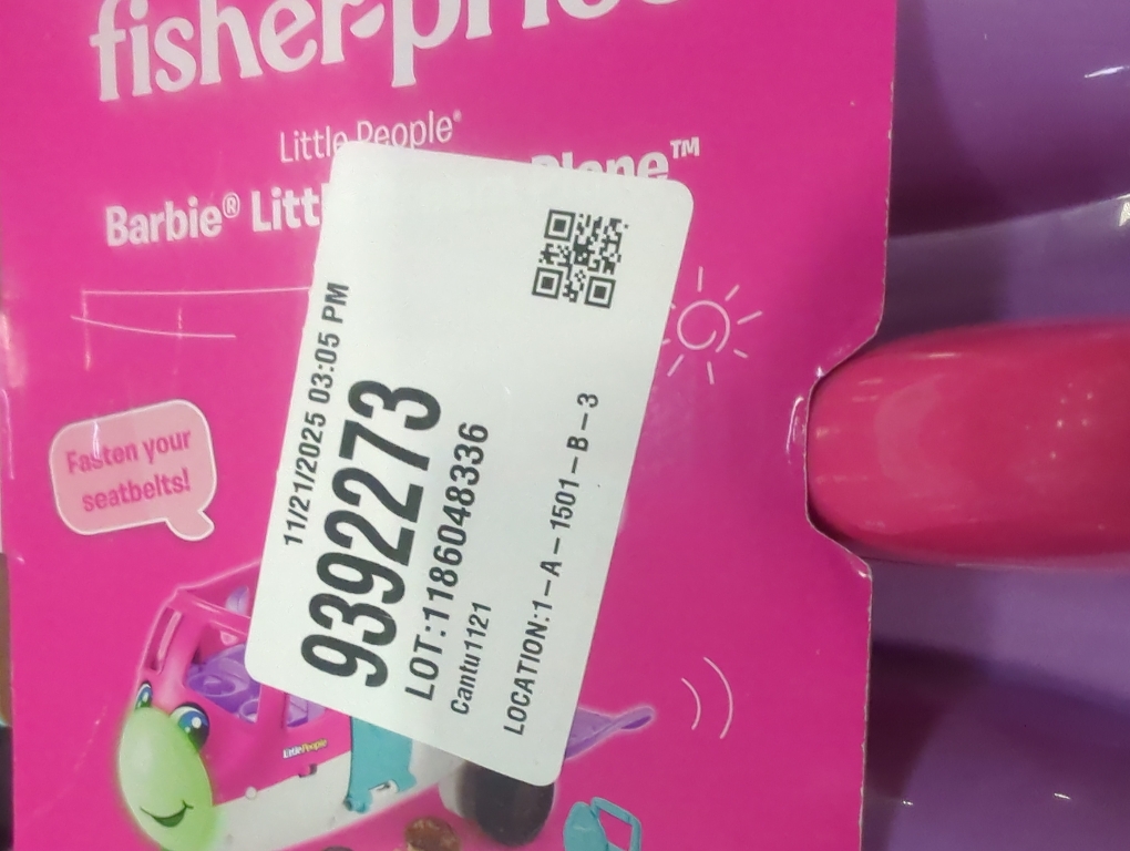 Fisher-Price Little People Barbie Toddler Toy Little Dream Plane with Lights Music