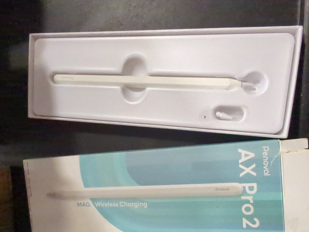 Penoval Stylet pour iPad avec chargement magnétique sans fil, bouton de raccourci Apple iPad, sensibilité d'inclinaison et rejet de la paume pour iPad Pro 12.9/11, iPad Air 5/4, et iPad Mini 6, AX Pro