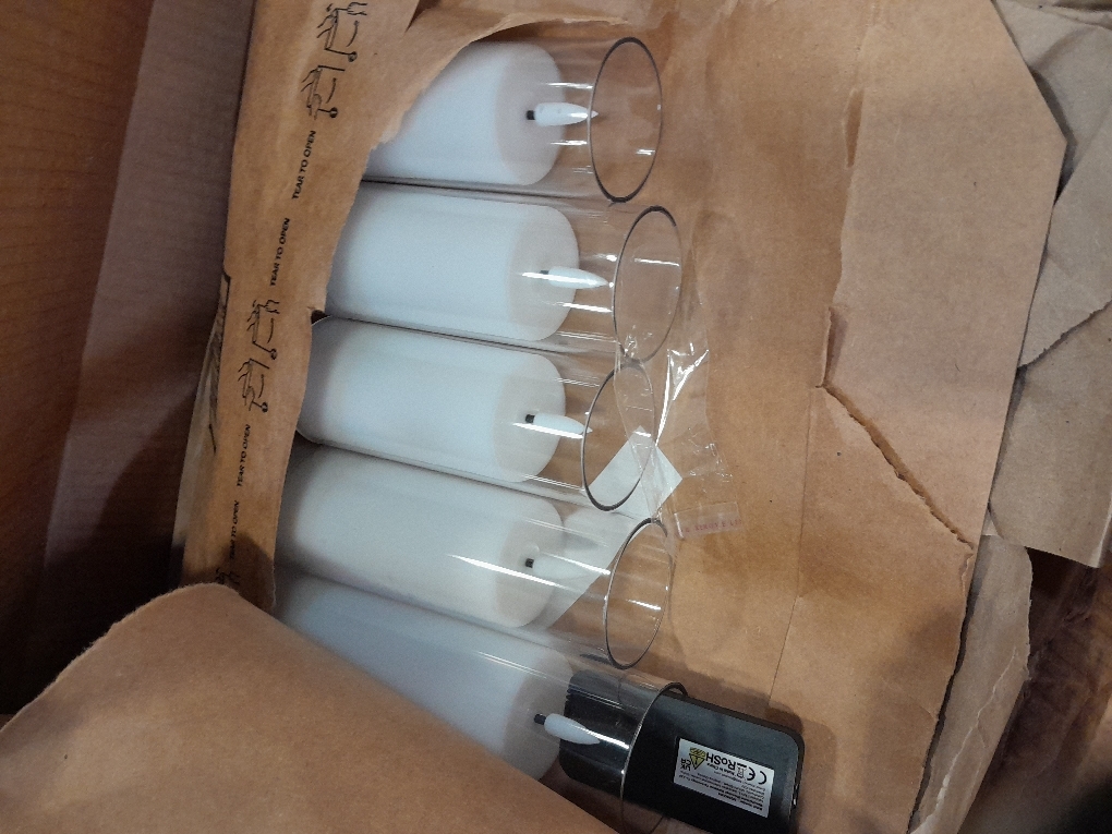 Amagic Flameless Battery Operated Candles with Remote Timer, Pure White
