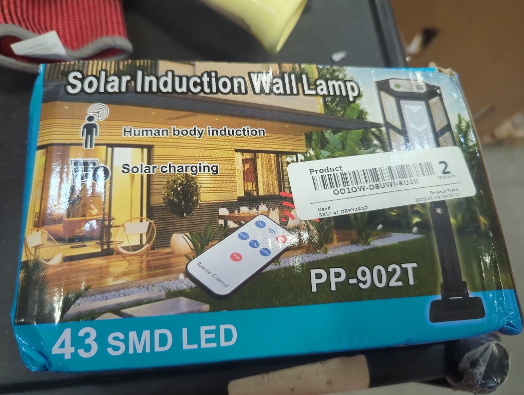 IMEISH Super Bright Jumbo Solar LED Lamp, 2023 New Solar Street Light with Remote, 3 Lighting Modes,Solar Flood Lights Outdoor ， IP65 Weatherproof Design for Garden Yard Parking Lot