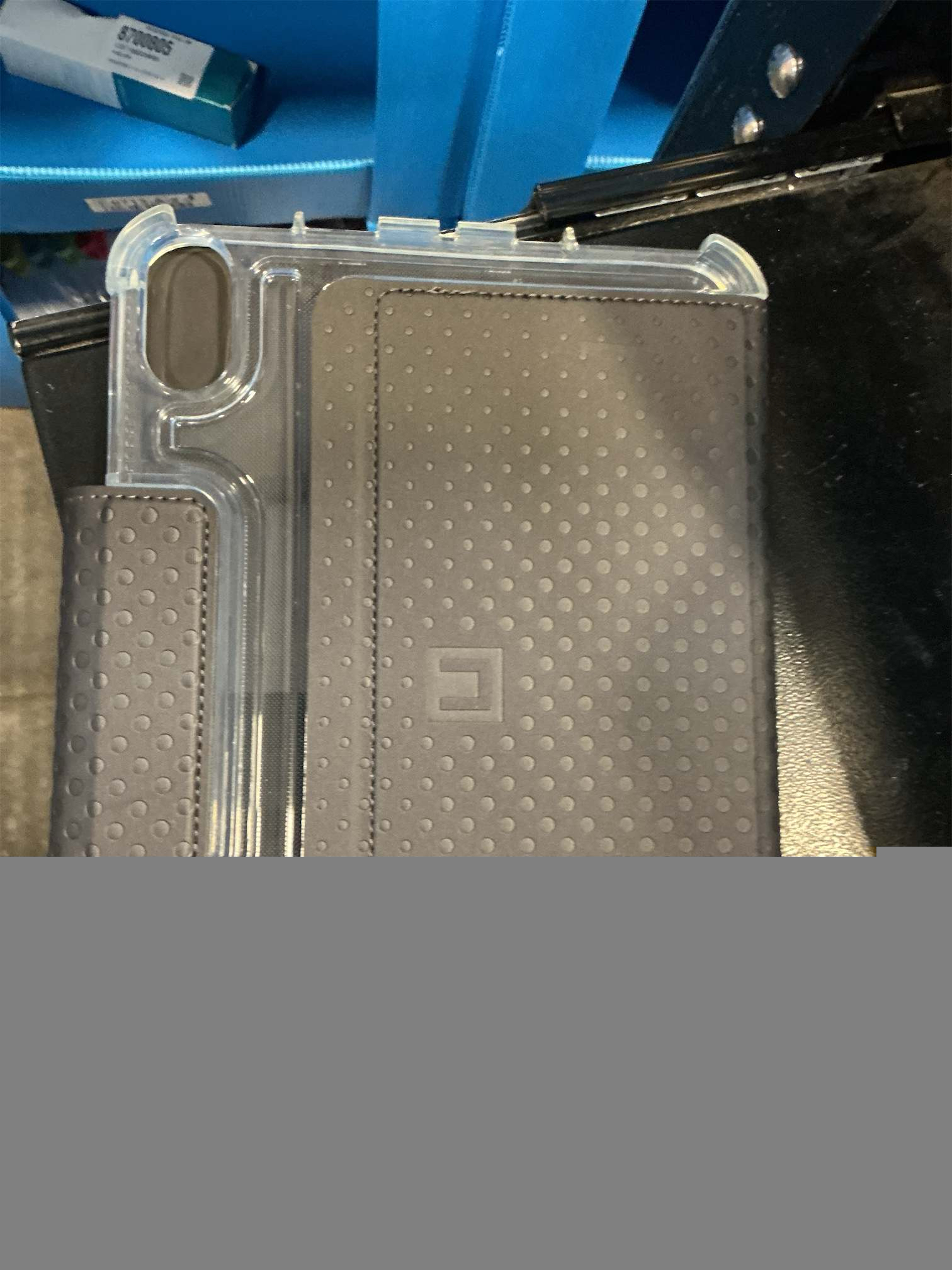 [U] by UAG Designed for iPad Air 10.9 inch Case (5th Gen, 2022) Black Lucent Lightweight Ultra-Slim Shockproof Smart Folio Protective Cover with Auto/Sleep Wake & Pencil Holder