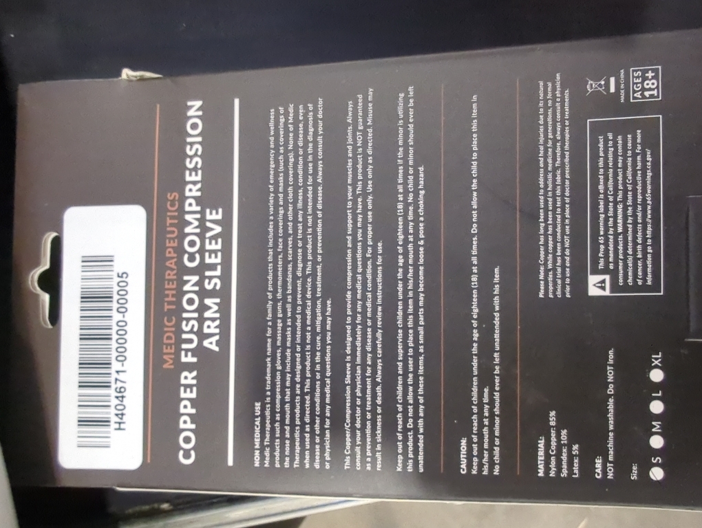 Copper Fusion Compression Arm Sleeves