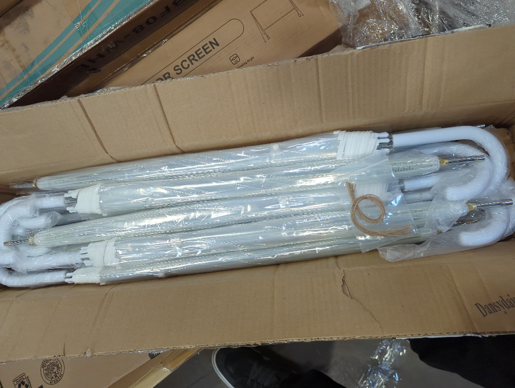 Wedding Favors for Guest Umbrella Gifts Bulk 52 Inch Large Dome Rain Windproof Stick Umbrellas with Thank You Tags and Rope Guest Souvenirs for Wedding Party Bridal Favors