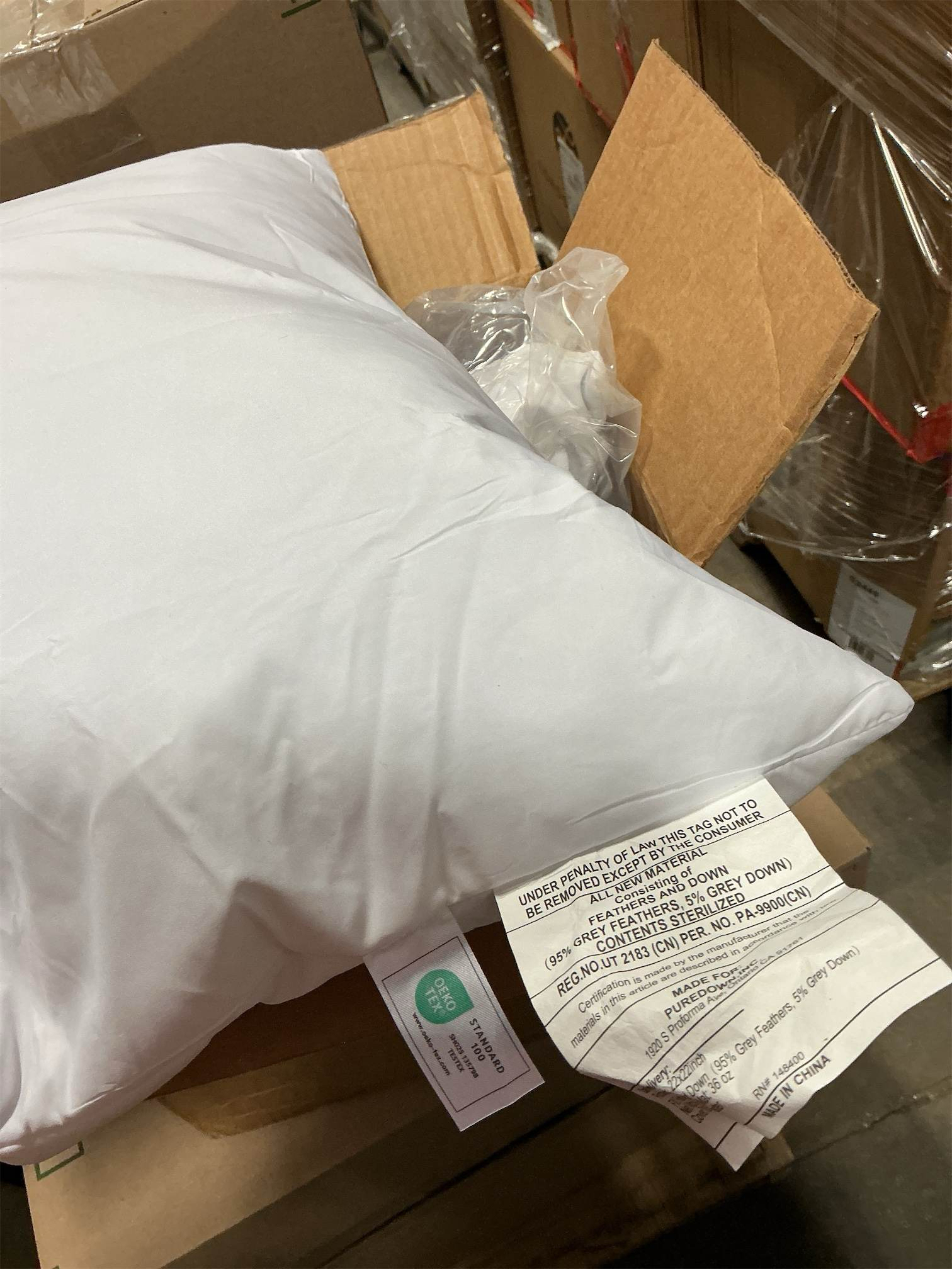 A Size Set of 2, Hotel Collection Fluffy sofa Pillows for Sleeping, 100% Cotton Cover Soft Pillow 22x22 2 Pack