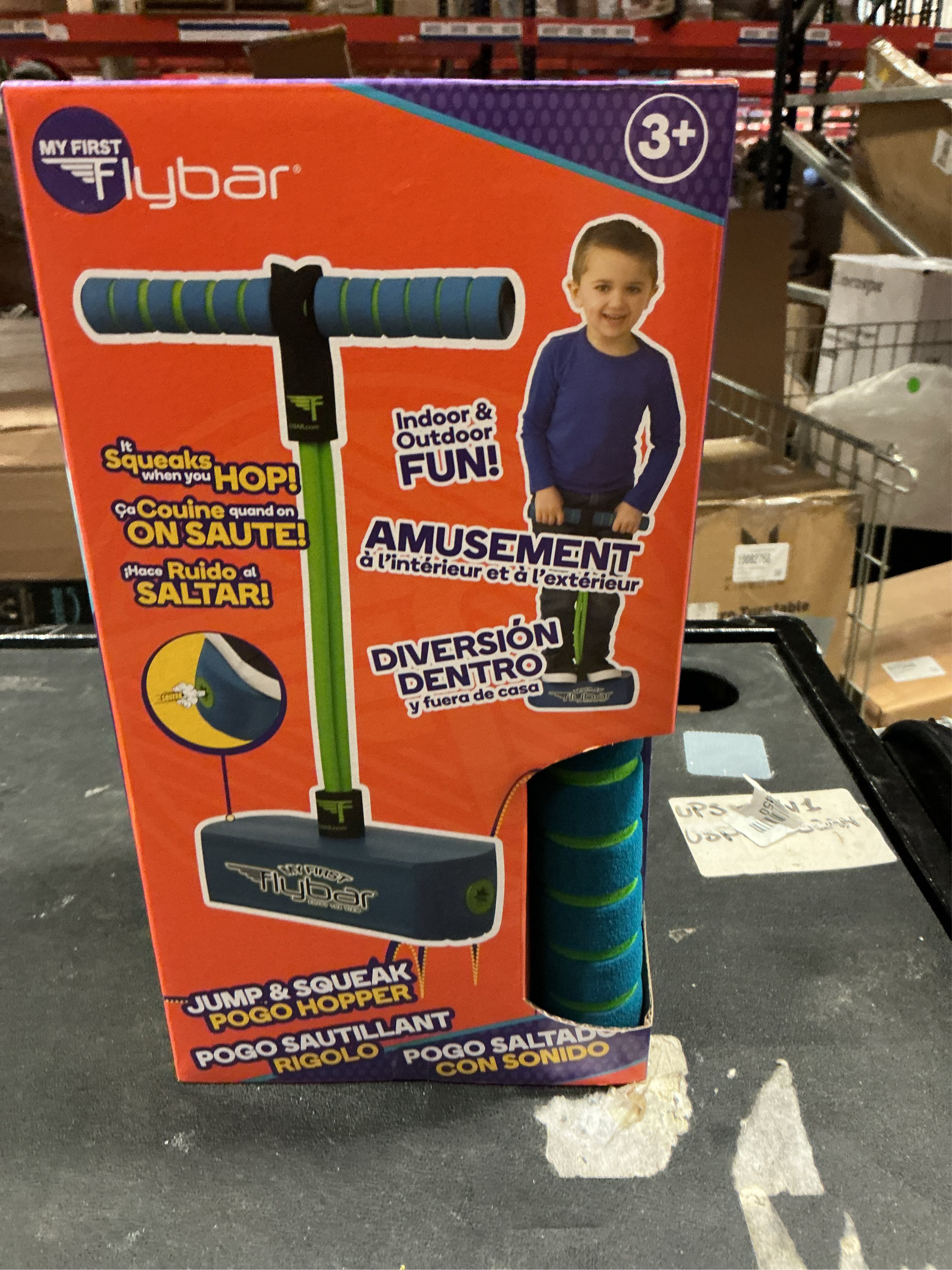 Flybar Durable Foam Bouncy Toy for Kids - Indoor/Outdoor Fun - Preschool Age 3  - Squeaky Sound - 6x5.5x11.5 Inches