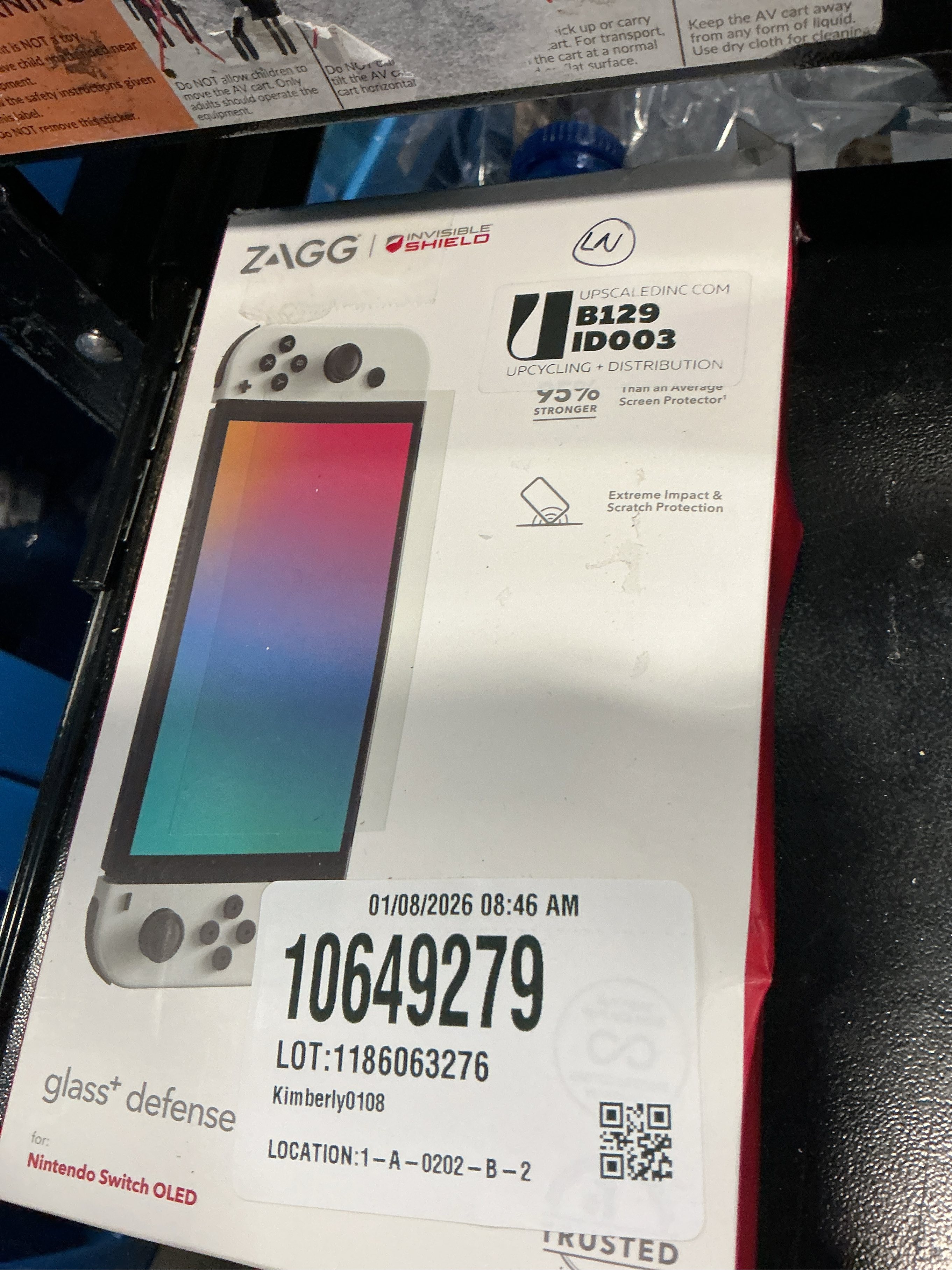 ZAGG - InvisibleShield Glass  Defense Screen Protector for Nintendo Switch OLED